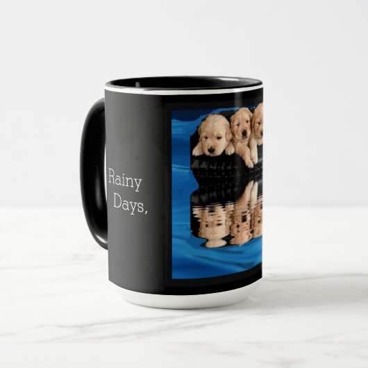 Rainy Day Pups Mok (Voorkant links)