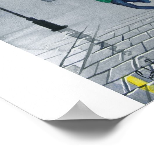 RAINY DAY RED UMBRELLA POSTER (Hoek)