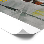 RAINY DAY RED UMBRELLA ROMANTIC COUPLE POSTER (Hoek)