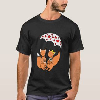 "Rainy Day Romance" "Onder het hart gevuld T-shirt