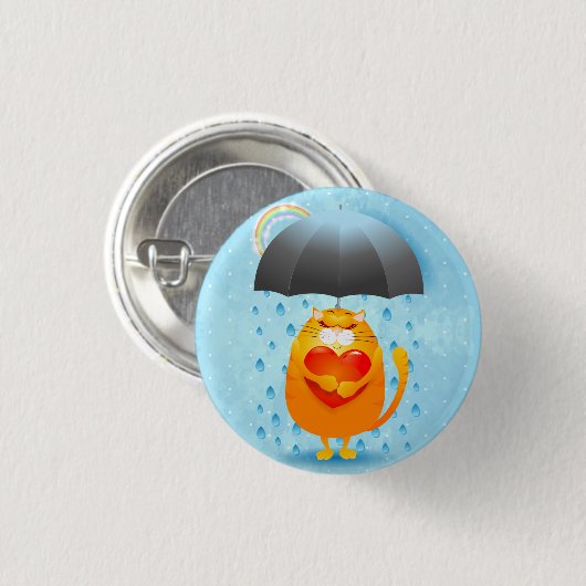 Rainy Day Ronde Button 3,2 Cm (Voorkant /achterkant)