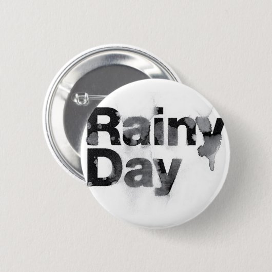 Rainy Day Ronde Button 5,7 Cm (Voorkant /achterkant)