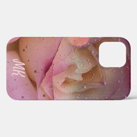 Rainy Day Roos iPhone Case (Achterkant (horizontaal))