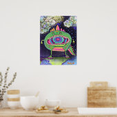 Rainy Day Sneakers Monster Poster (Keuken)