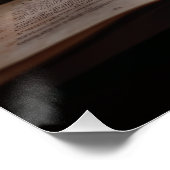 Rainy Day Tea and Book Window Perfect Poster (Hoek)