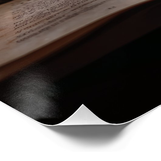 Rainy Day Tea and Book Window Perfect Poster (Hoek)