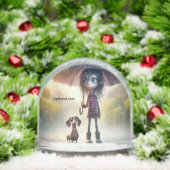 Rainy Day Teckel Anime Sneeuwbol (Kerstmis)