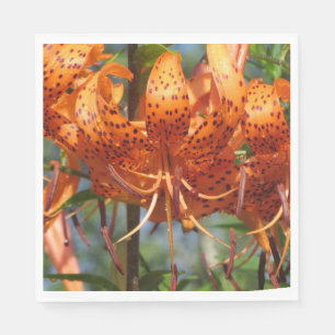 Rainy Day Tiger Lilies Servetten