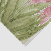 Rainy Day Tulips Spring waterverf Tissuepapier (Detail)