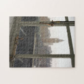 Rainy Day Uitzicht op Big Ben - London Puzzle Legpuzzel (Horizontaal)