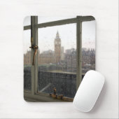 Rainy Day Uitzicht over Big Ben - London Muismat (Met muis)