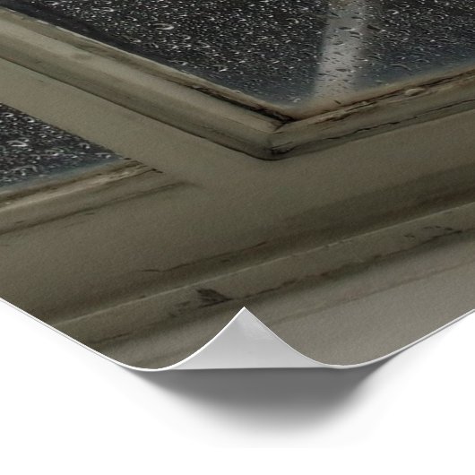 Rainy Day Uitzicht over Big Ben - London Poster (Hoek)