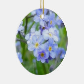 Rainy Day Vergeet me Nots Keramisch Ornament (Rechts)
