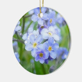 Rainy Day Vergeet me Nots Keramisch Ornament (Links)