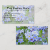 Rainy Day Vergeet me Nots Visitekaartje (Voorkant / Achterkant)