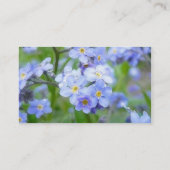 Rainy Day Vergeet me Nots Visitekaartje (Achterkant)