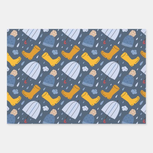 Rainy Day Wrapping Paper Set (Voorkant)