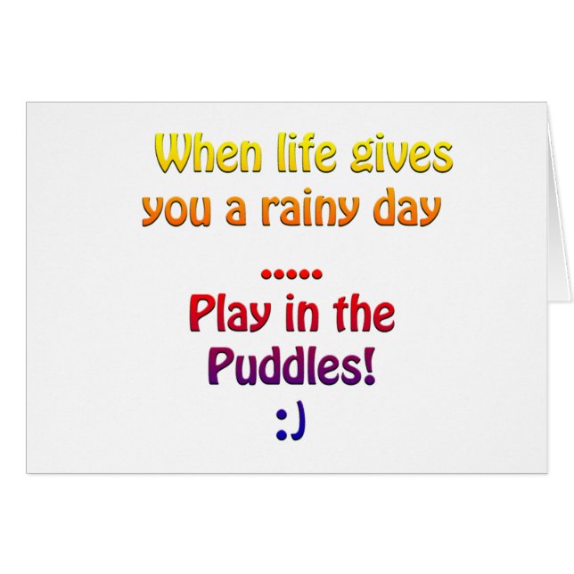 Rainy days (Voorkant Horizontaal)