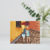 Rainy Days Briefkaart (Staand voorkant)