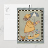 Rainy Days Briefkaart (Voorkant / Achterkant)