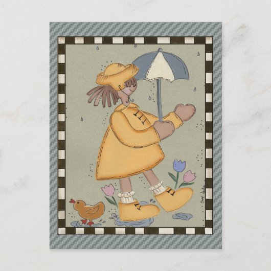 Rainy Days Briefkaart (Voorkant)