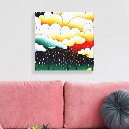 Rainy Days Canvas Afdruk (Insitu (Woonkamer))