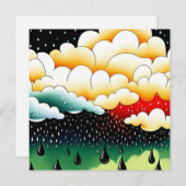 Rainy Days Feestdagenkaart (Voorkant / Achterkant)