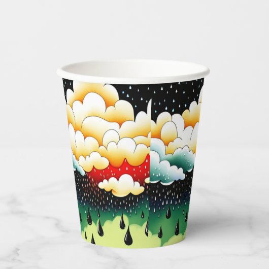 Rainy Days Papieren Bekers (Voorkant)