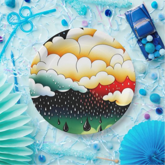 Rainy Days Papieren Bordje (Feest)