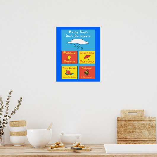 Rainy Days School Poster (Keuken)