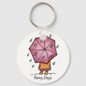 Rainy Days Sleutelhanger (Voorkant)