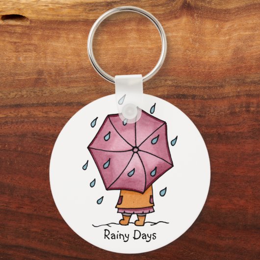 Rainy Days Sleutelhanger (Voorkant)