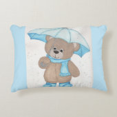 Rainy Daze Teddy Bear Accent Kussen (Voorkant)