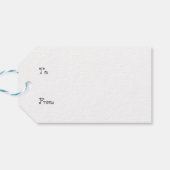 Rainy Daze Teddy Bear Cadeaulabel (Achterkant Horizontaal)