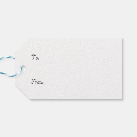 Rainy Daze Teddy Bear Cadeaulabel (Achterkant Horizontaal)