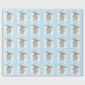 Rainy Daze Teddy Bear Cadeaupapier (Vlak)