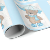 Rainy Daze Teddy Bear Cadeaupapier (Rol Hoek)