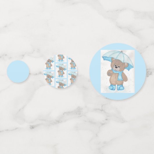 Rainy Daze Teddy Bear Confetti (Achterkanten)