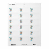 Rainy Daze Teddy Bear Etiket (Full Sheet)