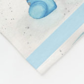 Rainy Daze Teddy Bear Fleece Deken (Hoek)