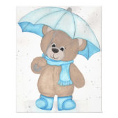Rainy Daze Teddy Bear Foto Afdruk (Voorkant)