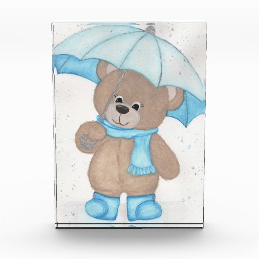 Rainy Daze Teddy Bear Fotoblokken (Voorkant)