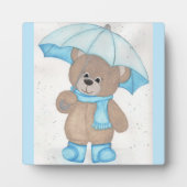 Rainy Daze Teddy Bear Fotoplaat (Voorkant)