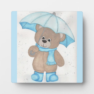 Rainy Daze Teddy Bear Fotoplaat