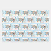 Rainy Daze Teddy Bear Inpakpapier Vel (Voorkant 2)