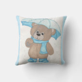 Rainy Daze Teddy Bear Kussen (Achterkant)