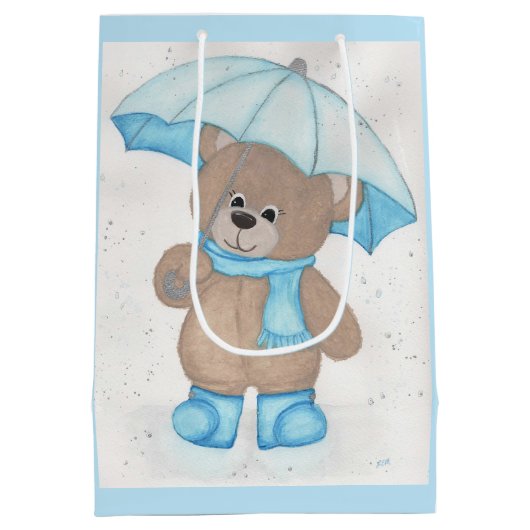 Rainy Daze Teddy Bear Medium Cadeauzakje (Achterkant)