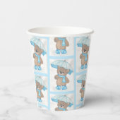 Rainy Daze Teddy Bear Papieren Bekers (Achterkant)