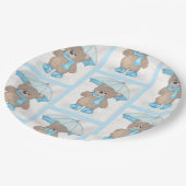 Rainy Daze Teddy Bear Papieren Bordje (Gekanteld)