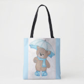 Rainy Daze Teddy Bear Tote Bag (Voorkant)